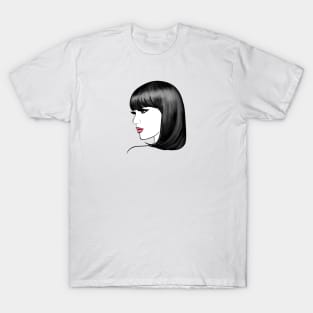 Beautiful young woman with black hair T-Shirt